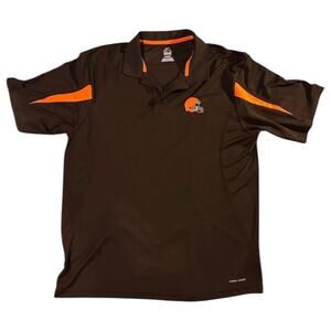 Majestic Cleveland Browns Polo Shirt Men's Size XL